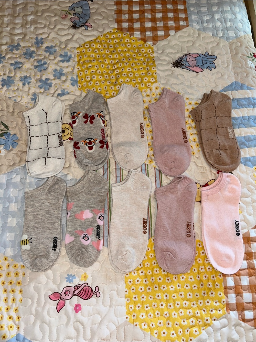Tigger and piglet  ankle socks 10-pair